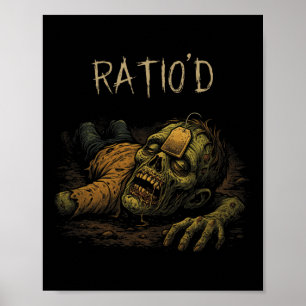 Verhouding Teag Meme Grappige Zombie Npc Verhoudin Poster