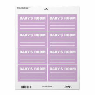 Verhuis etiketten - Babykamer