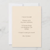 Verhuisaankondiging Adres Schattigee Woonkamer Kaa Kaart (Achterkant)