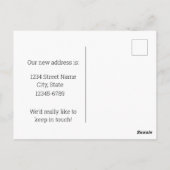 Verhuisaankondiging Oregon Meadowlark Grape Briefkaart (Achterkant)