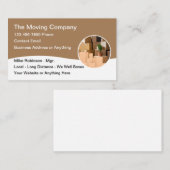 Verhuisbedrijf Eenvoudige Moderne Visitekaartjes (Voorkant / Achterkant)