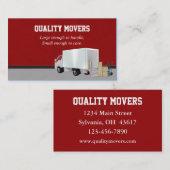 Verhuisbedrijf, Visitekaartje (Voorkant / Achterkant)