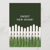 Verhuisbericht met witte schutting aankondiging (Voorkant)