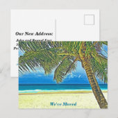 Verhuisbericht Mooie Strand Ansichtkaart Briefkaart (Voorkant / Achterkant)