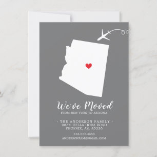 Verhuisbericht Staat ARIZONA Aankondiging