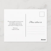 Verhuisbericht | Zakelijk Zwart en Wit Briefkaart (Achterkant)