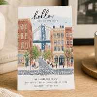 Verhuisberichtkaart uit Brooklyn