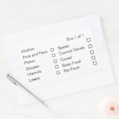 Verhuislabels aanpassen rechthoekige sticker (Envelop)