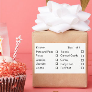 Verhuislabels aanpassen rechthoekige sticker