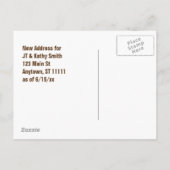 Verhuiswagen grappige  adreswijziging aankondigingskaart (Achterkant)