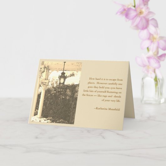 VERHUIZEN + CITTAAT OVER WEGGAAN KAART (Orchidee)