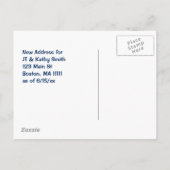 Verhuizen naar Boston MA adreswijziging Aankondigingskaart (Achterkant)