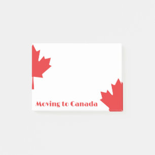Verhuizen naar Canada Post-it Notes – Schattige Ma