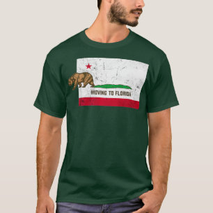 Verhuizen naar Florida Verlaten Californië Verdrie T-shirt