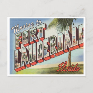 Verhuizen naar Fort Lauderdale Florida  Adres Briefkaart