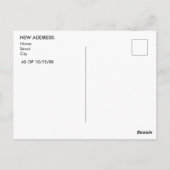 Verhuizen naar Nevada  Style Address Change Briefkaart (Achterkant)