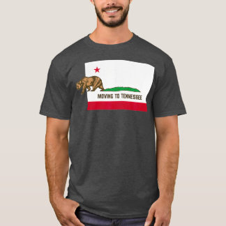 Verhuizen naar Tennessee Leaving California Funny T-shirt