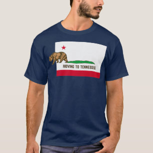 Verhuizen naar Tennessee Leaving California Funny T-shirt