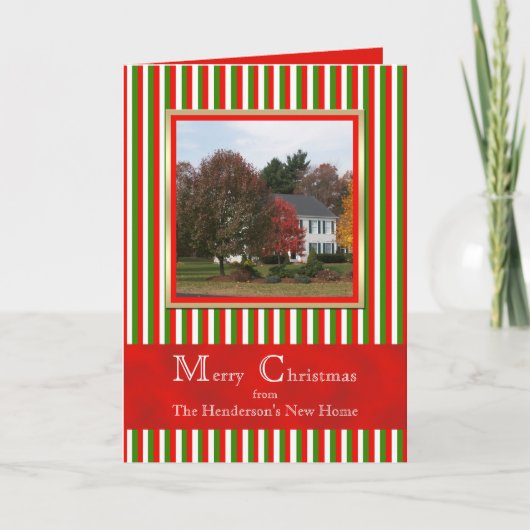 Verhuizing Adreswijziging Foto Kerst Kaart (Voorkant)