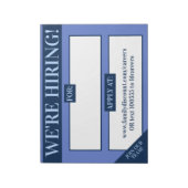 Verhuur van hulp voor gezochte werkgevers notitieblok (Gedraaid)