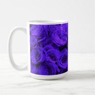 Veri peri periwinkle blue paarse rozen koffiemok