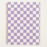 Vérification du pourpre, Motif de tableau de contr<br><div class="desc">à damiers Motif - damier violet et blanc crème.</div>