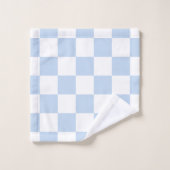 Vérification Rétro Bleu Glace (Gant de toilette)