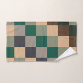 Vérifications de couleur modernes Damier (Serviette à main)