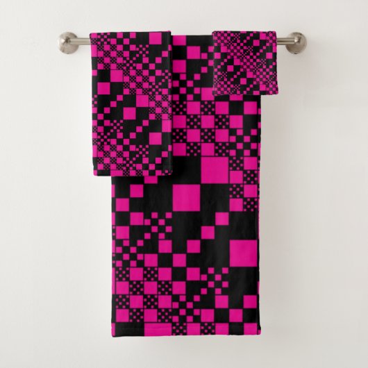 Vérifié, Chèques - Magenta et Noir (En situation)