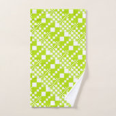 Vérifié, Chèques - Vert et blanc de chaux (Serviette à main)