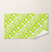 Vérifié, Chèques - Vert et blanc de chaux (Serviette à main)