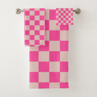 Vérifier Coral Rose À damiers Motif Checkboard