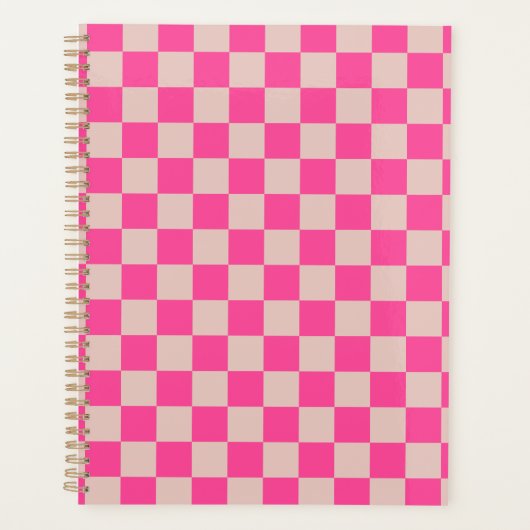 Vérifier Coral Rose À damiers Motif Checkboard (Devant)