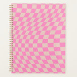 Vérifier La Pêche Motif Et Le Panneau De Contrôle<br><div class="desc">Retro À damiers motif - pêche et rose tordu chèque / ondulé et déformé damier.</div>