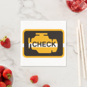 Vérifier les serviettes en papier léger du moteur (En situation)