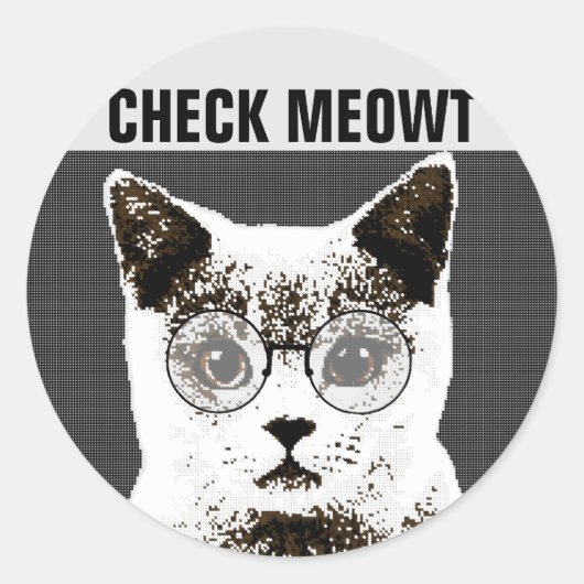 Vérifier Meowt, Drôle STICKERS (Devant)