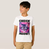 VÉRIFIER MEOWT FUNNY CHAT GARÇONS T-SHIRTS ENFANTS (Devant entier)