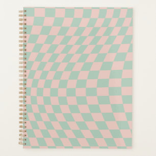 Vérifier Motif Sage Vert Et Beige Checkerboard