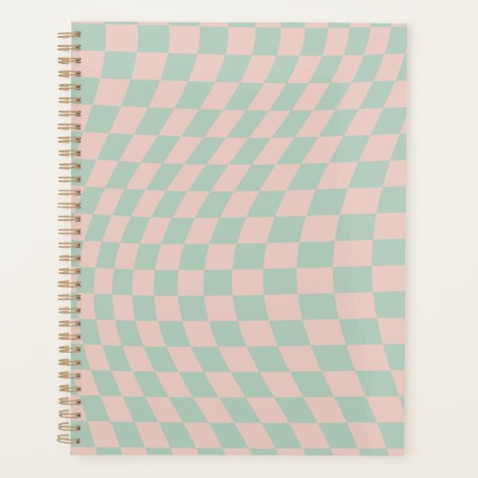 Vérifier Motif Sage Vert Et Beige Checkerboard (Devant)