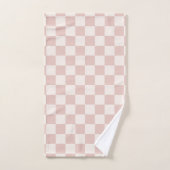 Vérifier Pale Beige À damiers Motif Checkboard (Serviette à main)