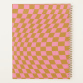 Vérifier Pink Mustard À damiers Motif Checkerboard (Dos)