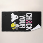 Vérifier vos abeilles Boo Drôle Cancer du sein Hal (Serviette de bain)