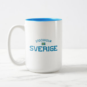 Verige Stockholm Sverige (Zweden) Tweekleurige Koffiemok