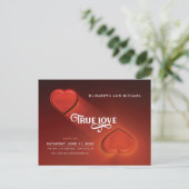 Véritable Amour, Deux Coeurs, Enregistrer La Carte (Debout devant)