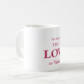 Véritable amour Valentines Mug (Devant gauche)