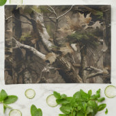 Véritable arbre Camouflage Serviette de cuisine (Plié)