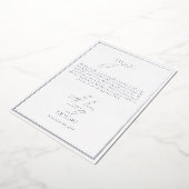 Véritable Carte de remerciements Mariage blanc à h (Rotation)