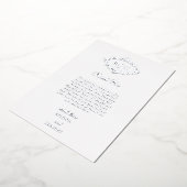 Véritable Carte de remerciements Mariage blanc à h (Rotation)