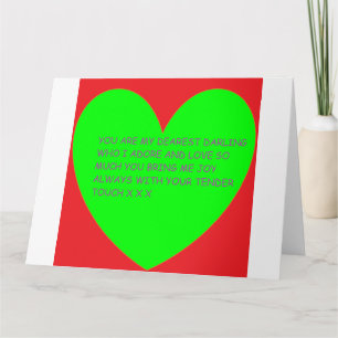 Véritable carte de romantisme pour votre être aimé