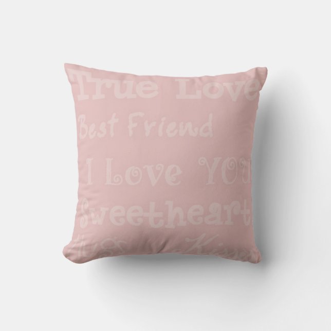 Véritable coussin de Saint-Valentin d'amoureux (Recto)